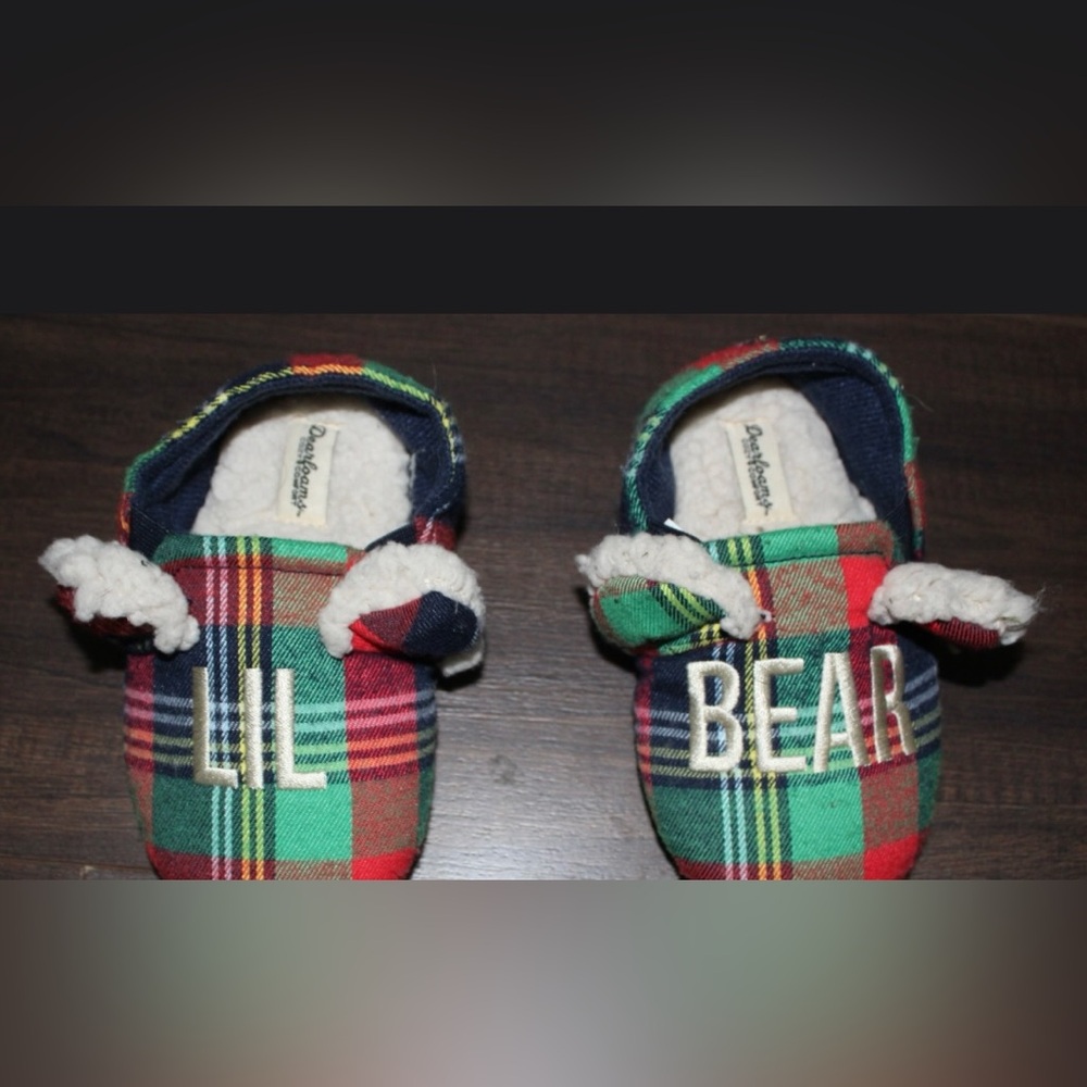 Dearfoams Family Bear Toddler Slippers